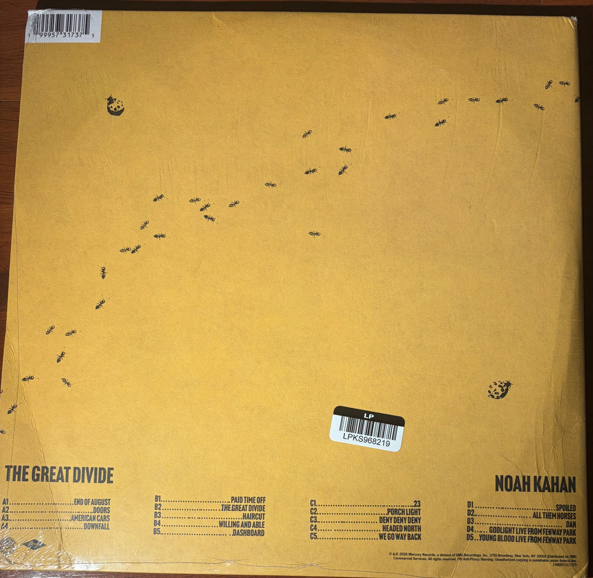 The Great Divide (Target Exclusive) vinyl - Noah Kahan 2LP (READ DESCRIPTION)
